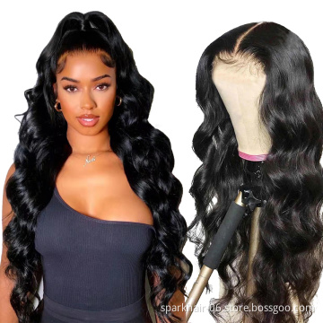 Front Human Hair Wigs Perruque Cuticle Aligned Hair Wigs Straight Wave Wig Remy Hair for Black Brazilian 13x4 HD Lace Women Long
